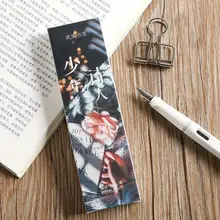 30 шт./упак. молодым поэтом Закладка для книги Бумага Bookmarkers рекламных подарков Канцтовары книга Знаки для книги книга Знаки
