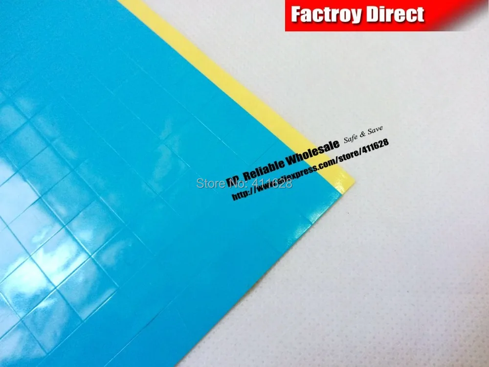 

50pcs 10mm*10mm*0.25mm Two Sides Adhesive Thermal Conductive Glue Pad Sticky for LED Light, Chip, PCB DC/CD Case with Heat Sink