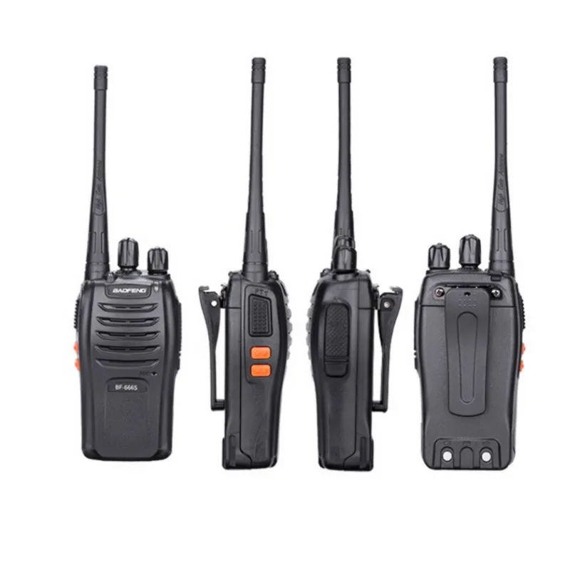 4PCS 100 Original Baofeng bf 666s Walkie Talkie Portable Radio Hotel Communicator Transceiver Cb Radio 666S 1