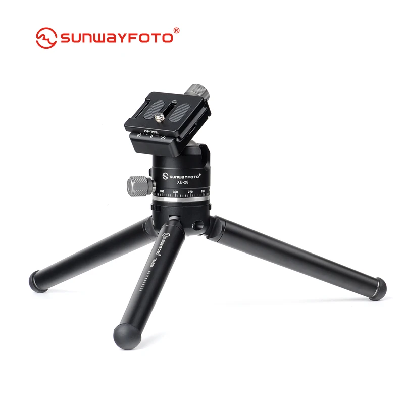 SUNWAYFOTO T1A20D-T мини штатив для камеры стенд Para Movil Tri/шаровая Головка T1A20D/XB-28 Настольный Топ Низкопрофильный 2 секции RRS