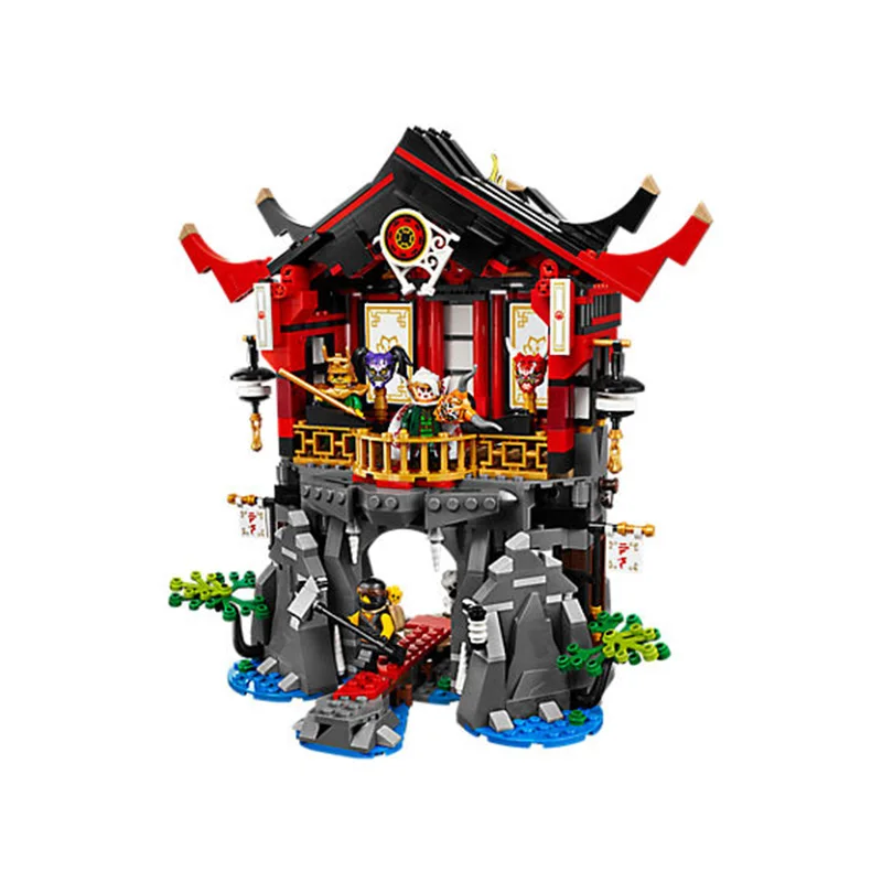 

Freeshipping NINJAGO Temple of Resurrection Ninja Figure Legos Compatible bricks Building Blocks educational Toys For Children