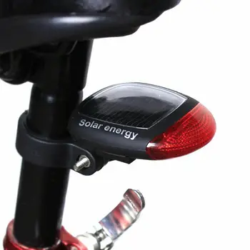 

Solar Power Bicycle LED Light Cycling Tail Rear Red Lamp Taillight Clamp New Car Taillight Lamp