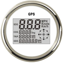 85 мм Автомобильная лодка цифровой GPS Спидометр Одометр 0-999 узлов км/ч mph 12 В/24 В с подсветкой для мотоцикла, яхты, судна, транспортного средства
