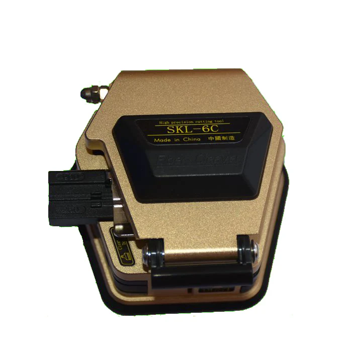 

High precision skl-6c Gold fiber cleaver common cold then hot melt fiber cleaver, covered wire cable Fiber Cleaver Free shipping