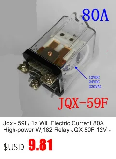 Jqx-58f/1z будет электрический ток 60-ой высокой мощности Wj180 реле постоянного тока 12 В переменного тока 220 В 24 В 48 В Jqx-40f-60f-63f