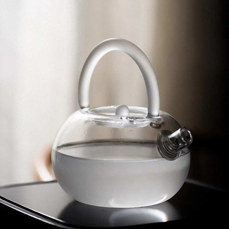 glass stove top teapot