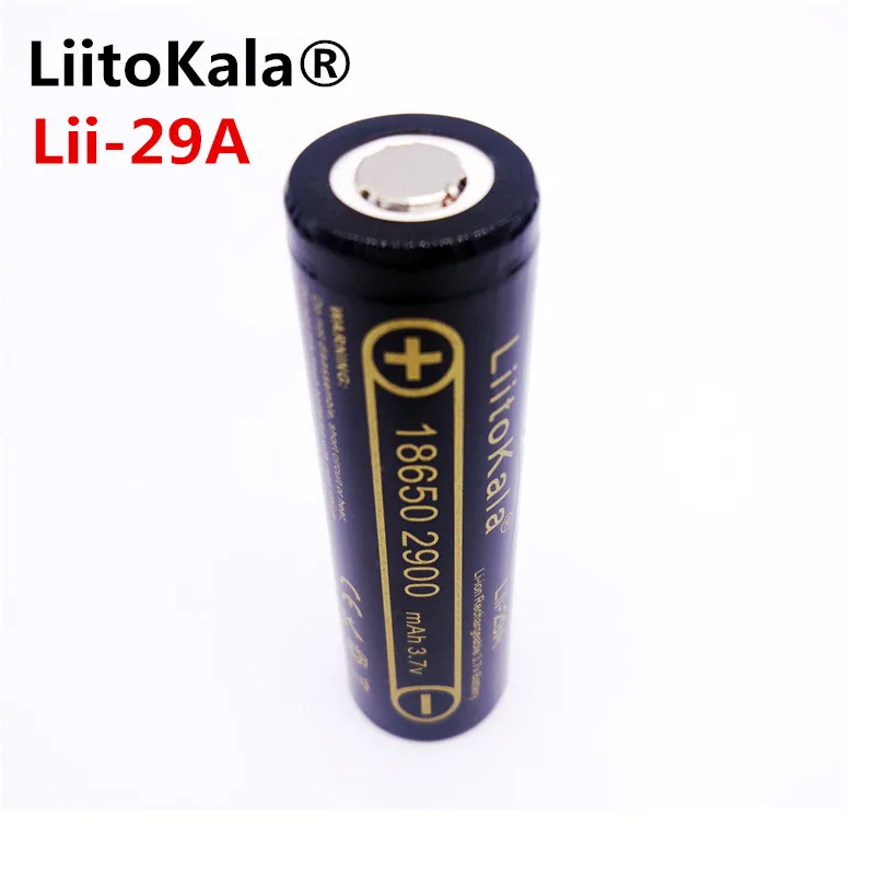 

1PCS HK LiitoKala Lii-29A for 3.7V 18650 2900mAh NCR18650PF dedicated Electronic cigarette Lithium Rechargeable batter