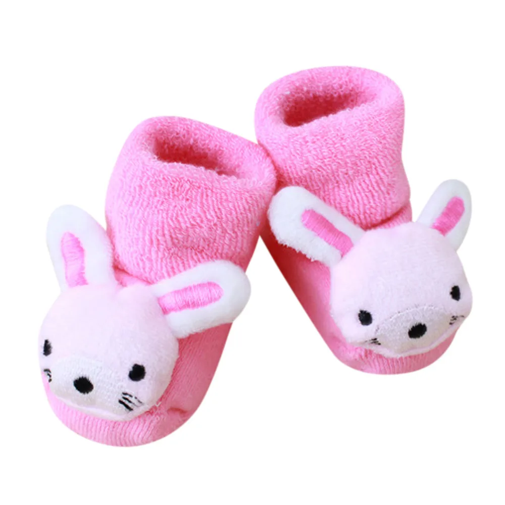 Новые детские хлопковые носки, Нескользящие теплые носки для новорожденных мальчиков и девочек с мультипликационным принтом, тапочки, ботинки, детские носки из хлопка#15 - Цвет: B