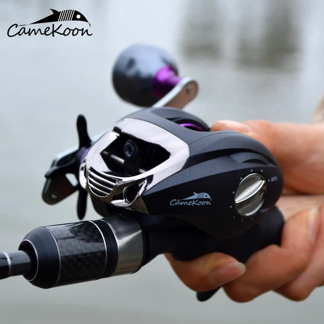 Cheap CAMEKOON VIKING Baitcasting Fishing Reel 6KG Max Drag 12+1 Bearings 6.3:1 Smooth Low Profile Baitcaster Reel Cheap CAMEKOON VIKING Baitcasting Fishing Reel 6KG Max Drag 12+1 Bearings 6.3:1 Smooth Low Profile Baitcaster Reel