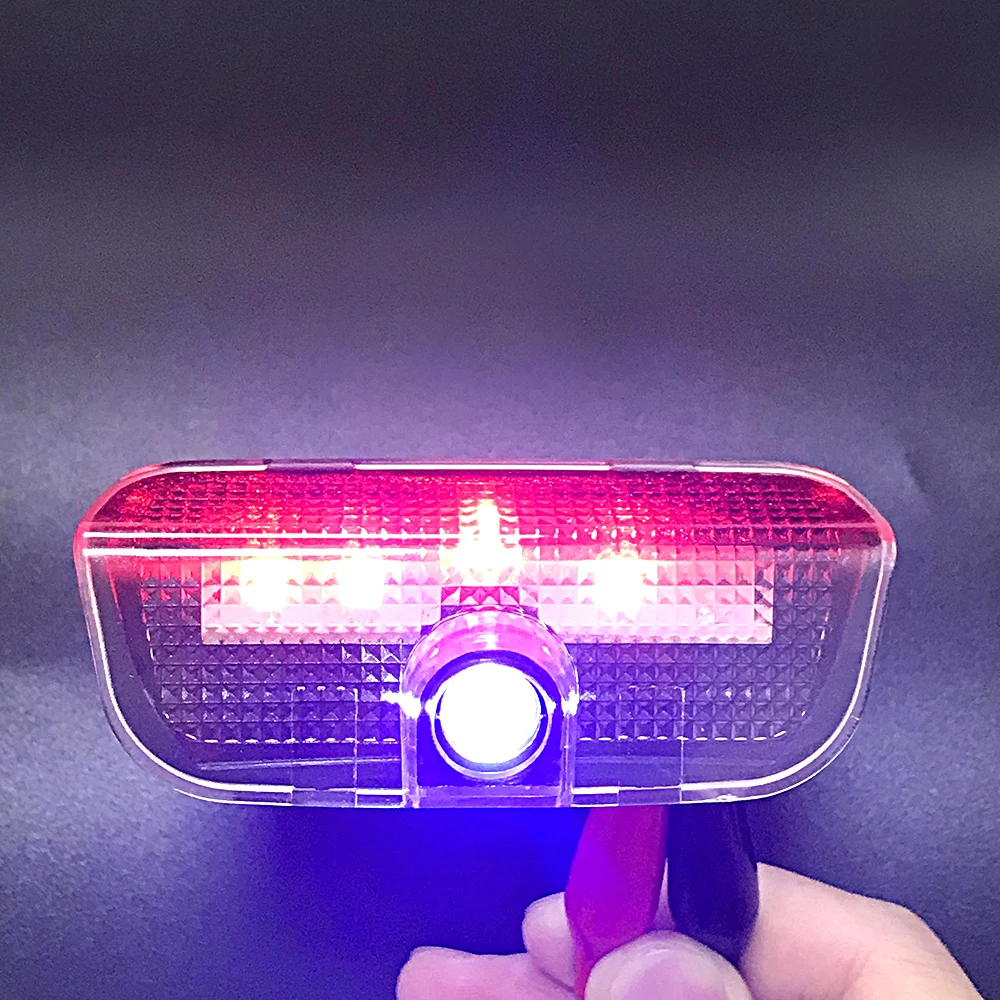 

Bright LED Car Door Projector Shadow Welcome Light Laser Emblem Logo Lamp For VW Volkswagen CC Golf 5 6 7 Sharan EOS Scirocco