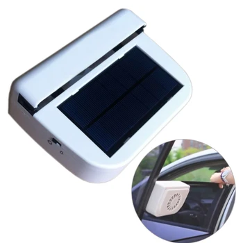 

Solar sun Power Air Vehicle Radiator Car Fan Portable vent Auto Ventilator Cooler