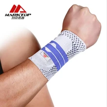 Marktop 1 pc/pair спортивные рука наручные Защита эластичный запястье Тренажерный зал рука защитника функционального лечения наручные