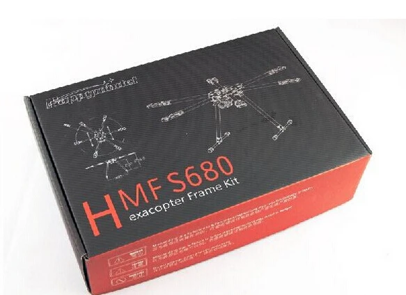 HMF S680 карбоновое волокно 6-осевой пайка на печатную монтажную плату центральная плата складной FPV комплект рамы для гексакоптера с посадки Шестерни лучше, чем Таро 650