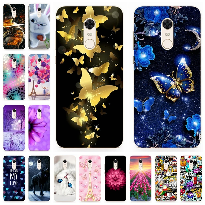 Silicone Cover For Xiaomi Redmi 5 Plus Case 5.99' Printing Animal Case for Xiomi Redmi 5 Plus Cover Redmi 5 5.7 inch Phone Cases
