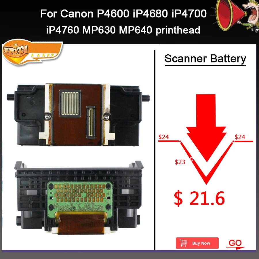 QY6-0072 QY6-0072-000 головка принтера для Canon iP4600 iP4680 iP4700 iP4760 MP630 MP640 принтер один черный печатающая головка