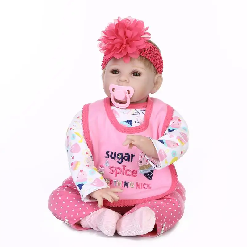 

Nicery 20-22inch 50-55cm Bebe Reborn Doll Soft Silicone Boy Girl Toy Reborn Baby Doll Gift for Children Christmas Sugar Spice