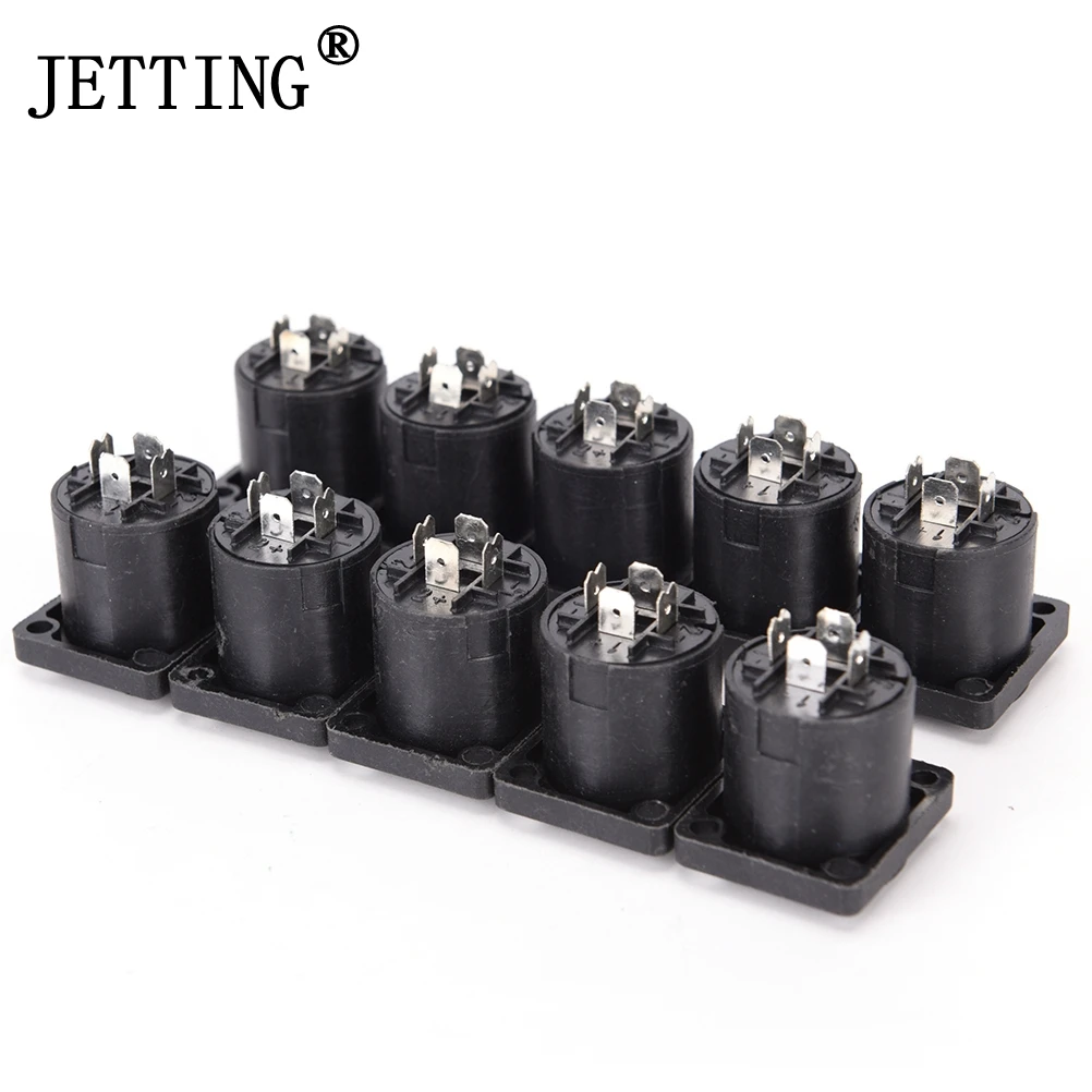 10pcs/lot 4 Pin Speakon Female Jack Socket Connector Audio Loudspeaker Amplifier Converter for PA Cable | Обустройство дома