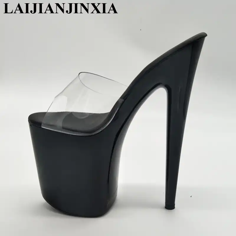 high heel platform mules