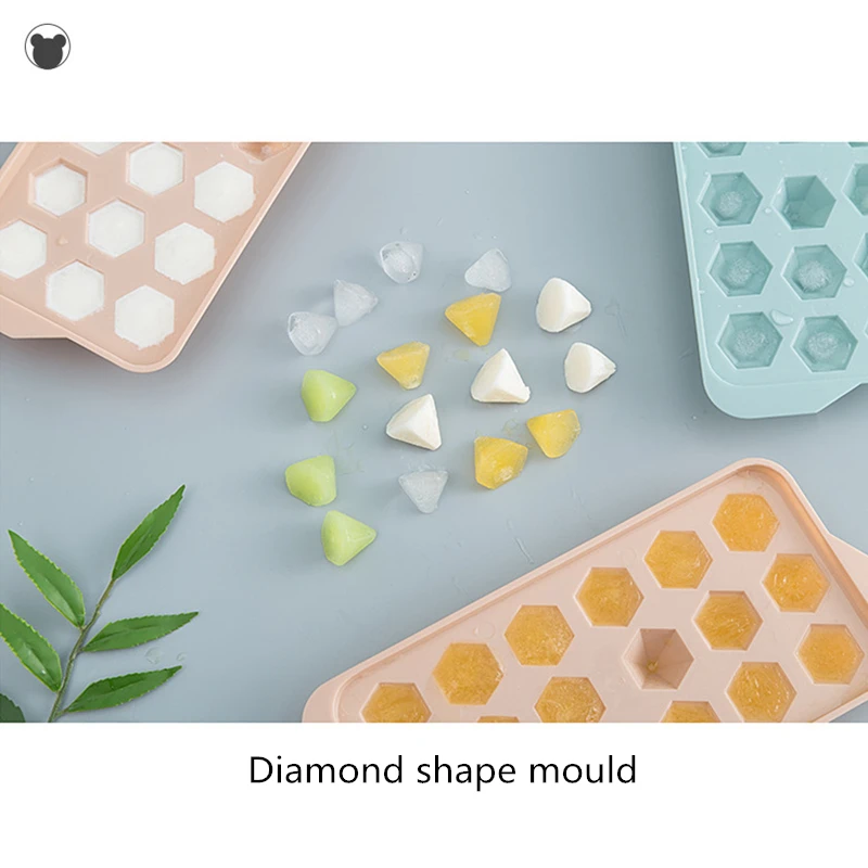 

PBA FREE Home DIY diamond ice cube tray for refrigerator homemade ice box Plastic ice cream mold Kitchen interesting ice molds
