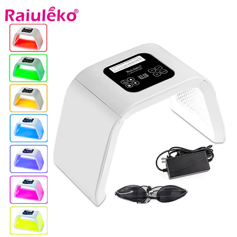 Beauty Salon 7 Colors PDF LED Mask Facial Light Therapy Skin Rejuvenation Device Spa Acne Remover A - 33045226521