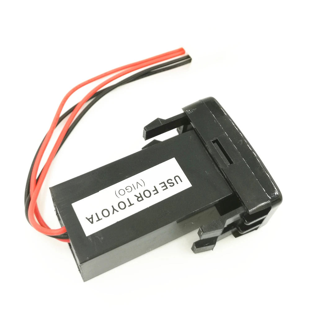 Двойной USB разъем интерфейса для Toyota VIGO Зарядка iPhone MP3 MP4 смартфон PAD планшетный ПК