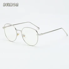 Анти-Синие лучи круглые оправы для очков женские винтажные очки для работы за компьютером игровые очки с бесцветными линзами женские очки ретро RS544