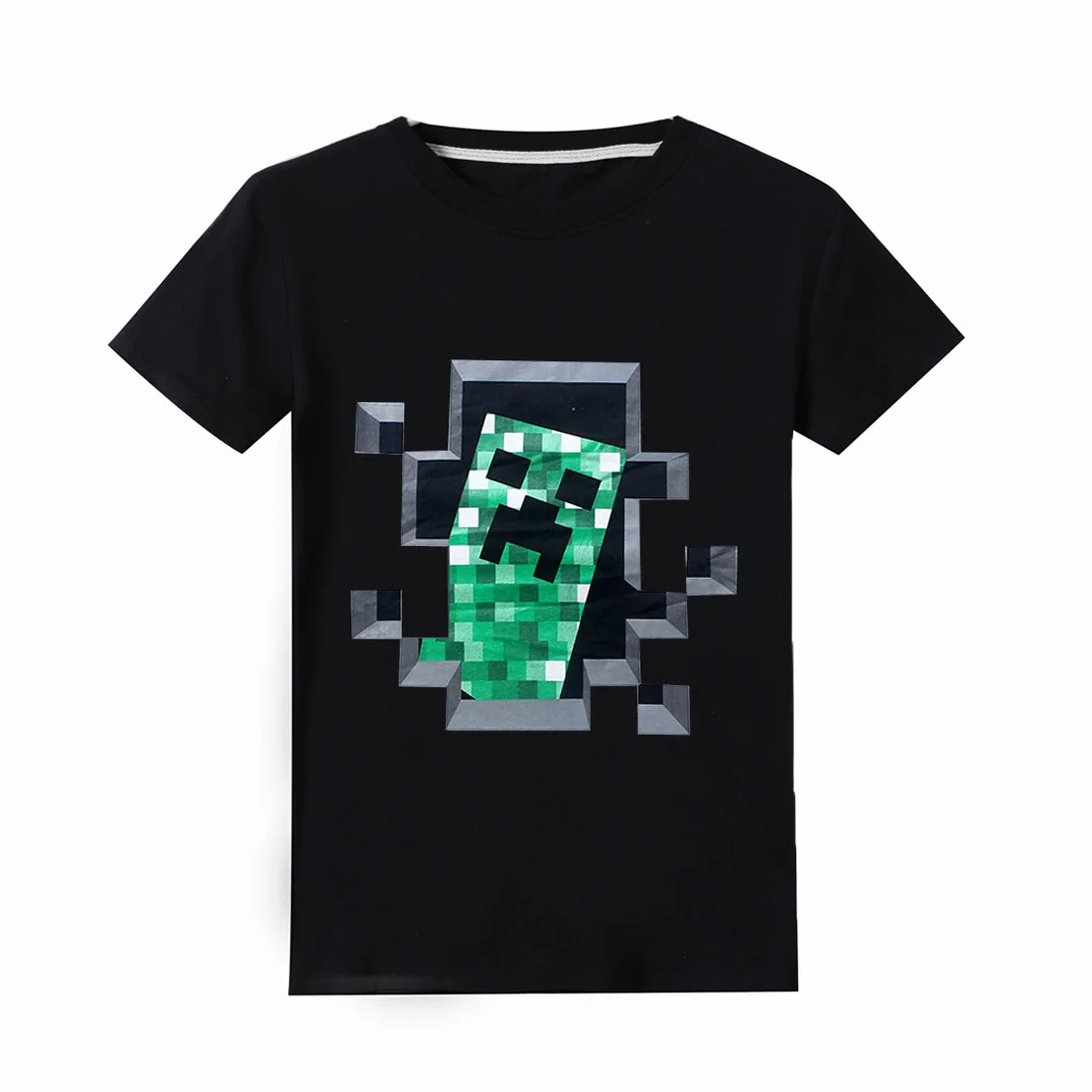 

Summer T-shirt Boys Girls Casual Clothes Short Sleeve 100% Cotton Mosaic Print Ajax 2018 2019 kids Tops Tees Children Clothes