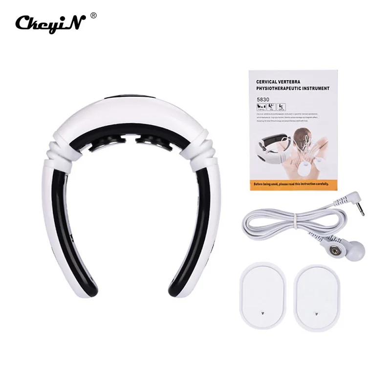 Electric Pulse Neck Massager Acupuncture Magnetic Heat Kneading Massage Back Waist Legs Full Body Muscles Pain Relief Relax PJ Electric Pulse Neck Massager Acupuncture Magnetic Heat Kneading Massage Back Waist Legs Full Body Muscles Pain Relief Relax PJ