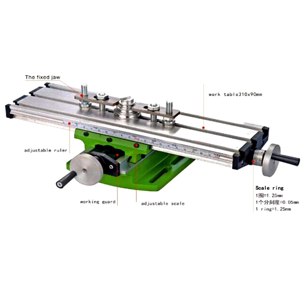 1PC Mini Multifunction BG6300 Bench Vise Fixture Drill Milling Machine Compound Table Adjustment Worktable