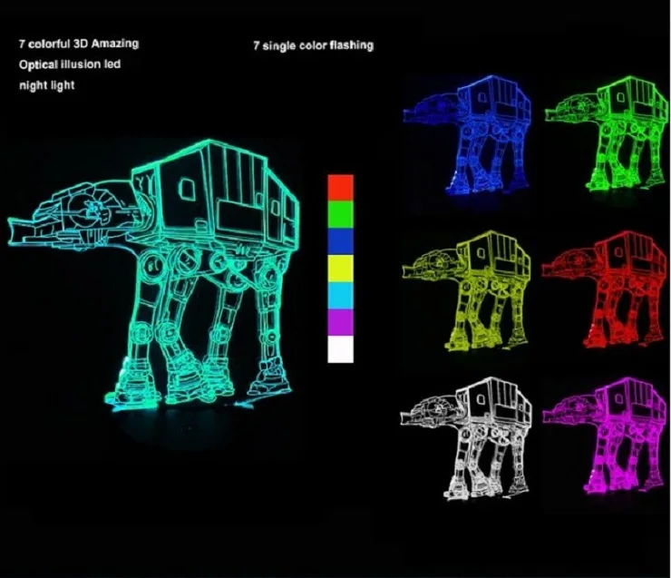 3D светильник, светодиодный светильник, настольная лампа, зарядка через USB, для спальни, гостиной, бара, атмосферный декор, светодиодный, акриловая лампа, леопард, Бэтмен, Череп, лампа - Цвет абажура: GX010