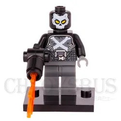 Одной продажи скрещенные кости агента Brock Rumlow Hydra minifig Marvel Super Heroes Мстители модель строительные блоки детские игрушки