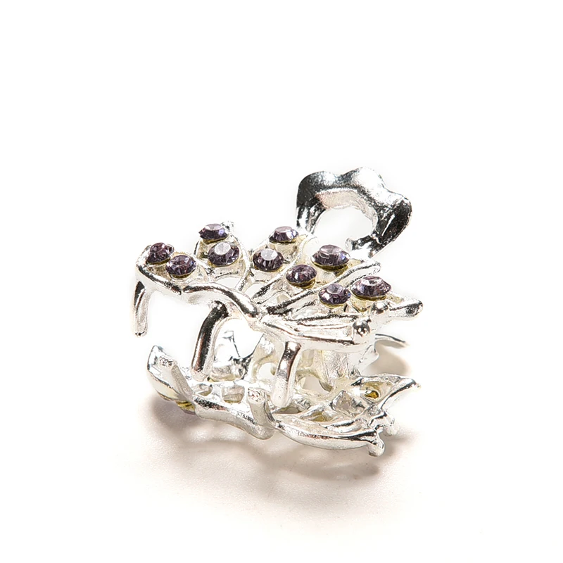 Mini Butterfly Headwear Crystal Flower Clamp Hair Pins Claw Fashion Hairwear Hair Clip Decorfor Girls Valentine's Day Gift Mini Butterfly Headwear Crystal Flower Clamp Hair Pins Claw Fashion Hairwear Hair Clip Decorfor Girls Valentine's Day Gift