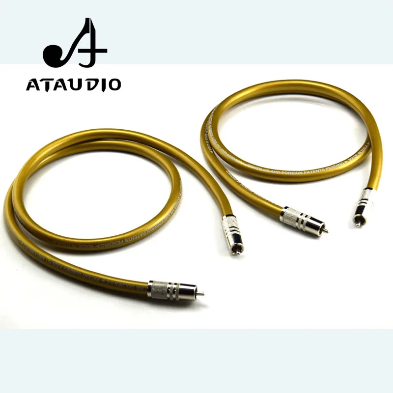 US $25.20 ATAUDIO One Pair Hifi Cardas RCA Cable Pure OCC HIFI RCA Interconnect Cable