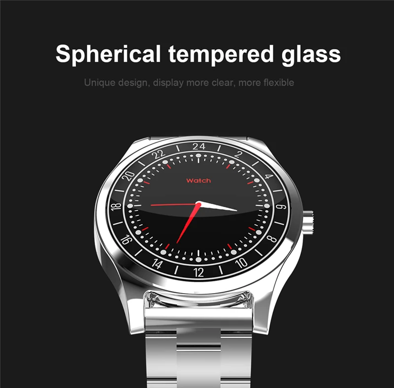 Мужские деловые умные наручные Bluetooth часы RUIJIE с функцией измерения пульса и