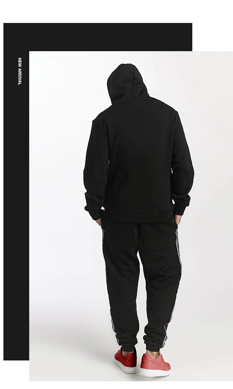2019 Purple Winter Hoodies Solid Fleece Hoody Thick Sweatshirts Men Hip Hop Pullover Harajuku Hoodie Male Fashion Casual Top