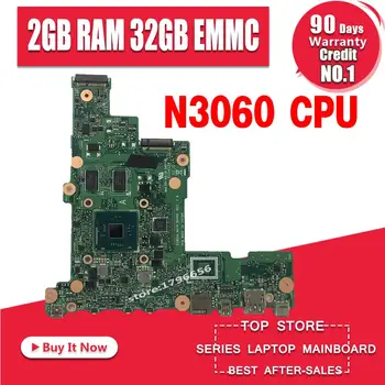 

E205SA Laptop motherboard N3060 CPU 2GB RAM 32GB EMMC for tp200sA E205S E205SA Test mainboard E205SA motherboard test 100% ok