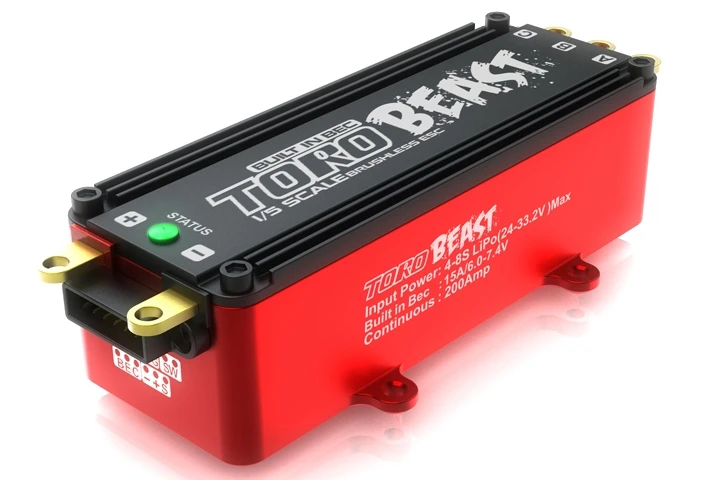 

SKYRC Toro Beast 200A 1/5 Car Built BEC Brushless ESC 1/5 EX 200A ESC