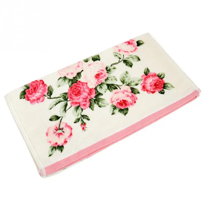 

34*75cm 3Colors Home Hotel Soft Cotton Face Flower Towel Bamboo Fiber Quick Dry Bathroom Towels Facecloth