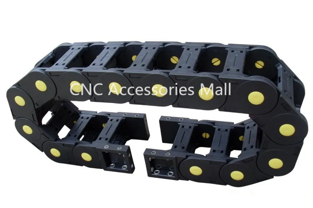 

1 meter 30*75/30*77 Towline Enhanced Bridge-type Drag Chain with End Connectors for CNC Router Machine Tools