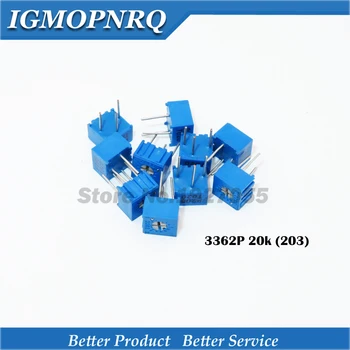 

50Pcs/Lot 3362P-1-203LF 3362P 203 20K ohm Trimpot Trimmer Potentiometer Variable resistor new original