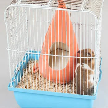 

Small Pet Cashmere Carrot Shaped Hanging Nest Winter Warm Hammock For Hamster And Guinea Pig Cages