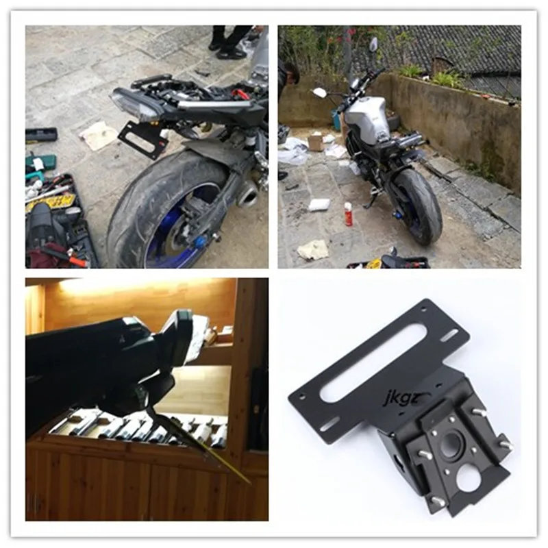 

Motorcycle Accessories Licence Number Registration Plate Holder Bracket Light For YAMAHA MT-09 MT09 FZ-09 FZ09
