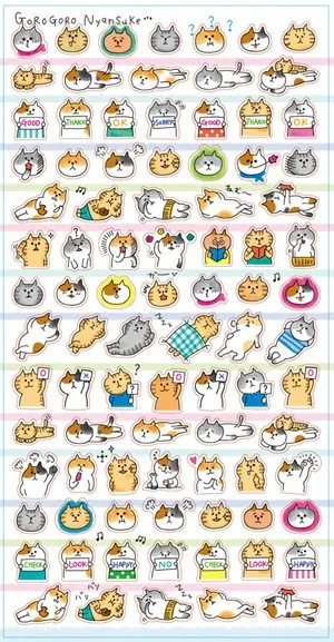 4 шт./партия наклейка для собак и кошек, японская декоративная лента для блокнота, скрапбукинг, канцелярские принадлежности, школьные принадлежности 6361