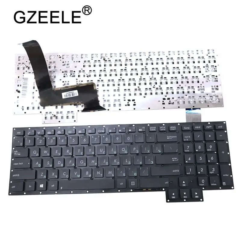 Beste GZEELE NIEUWE Russische Keyboard voor Asus G750 G750J G750JH G750JM G750JS G750JW G750JX G750JZ G750JY Black RU laptop toetsenbord