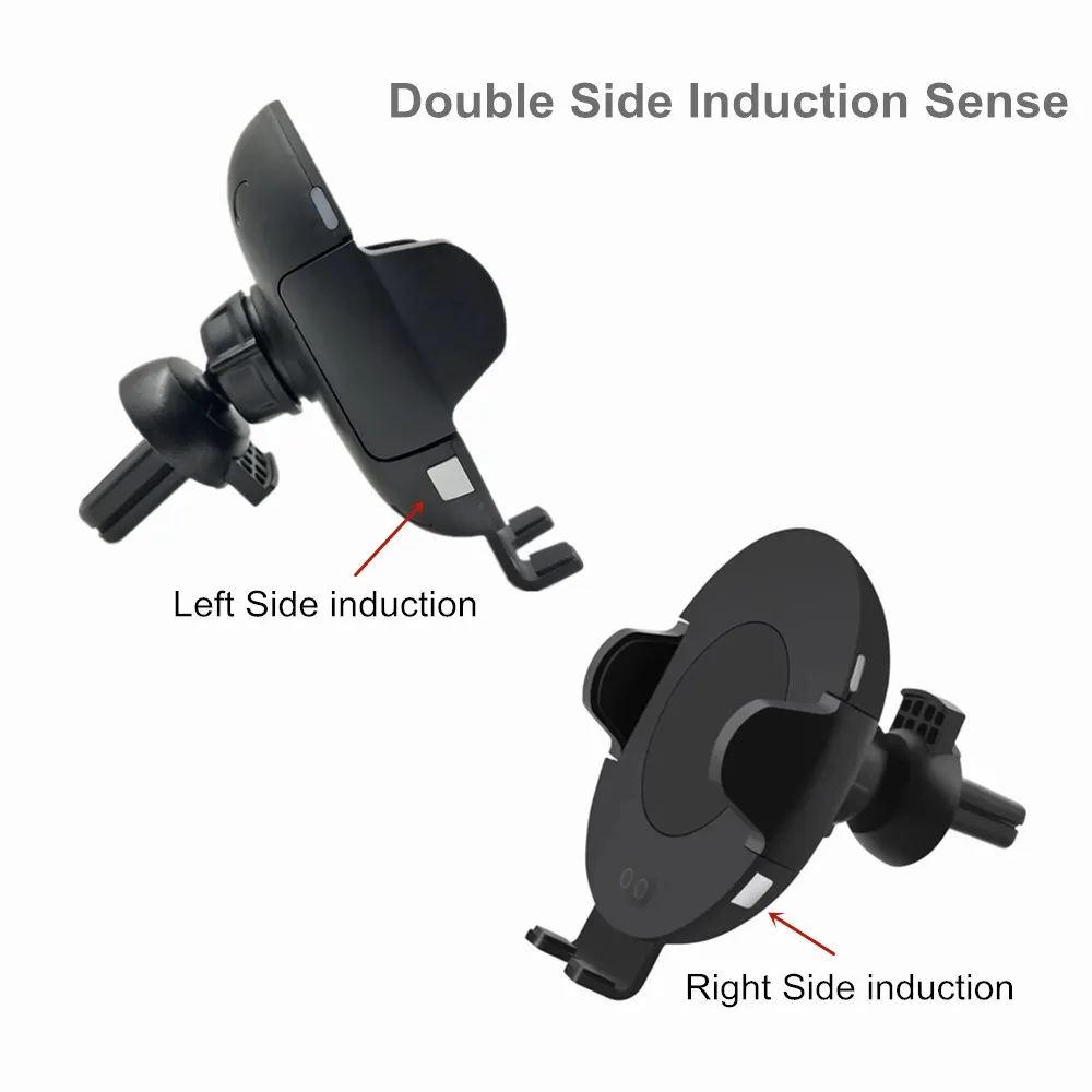 

Automatic Infrared Sensor Double Side Fast Car Charger Wireless For iPhone X 8 For Samsung Galaxy S7 S8 S9 Car Air Vent Holder