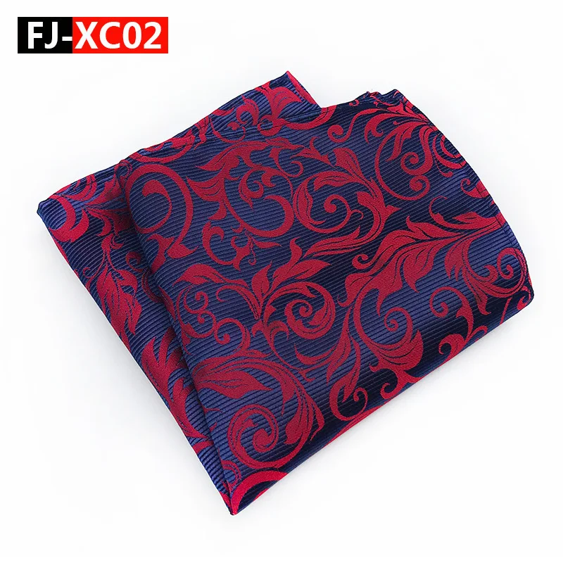 Дизайн носовой платок из полиэстера золотой и черный Пейсли мужские модные клетчатые карманные квадратные носовые платки для мужчин костюм галстук платок - Цвет: FJ-XC02