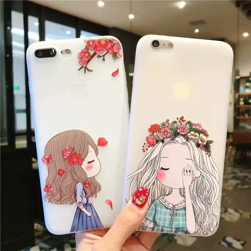 NiceKing Phone Cases For IPhone 6 6S 7 8 Plus Case Silicone Cute
