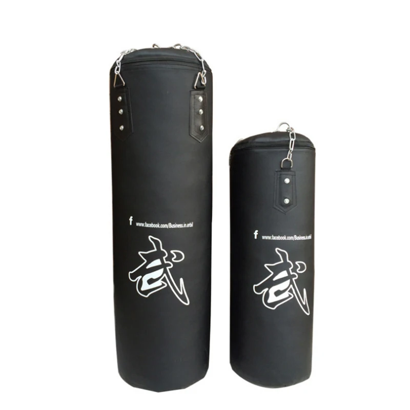 

120cm Kick Boxing Punching Bag PU Leather Sandbag Adult MMA Muay Thai Taekwondo Sport Fitness Training Men Exercise Equipment