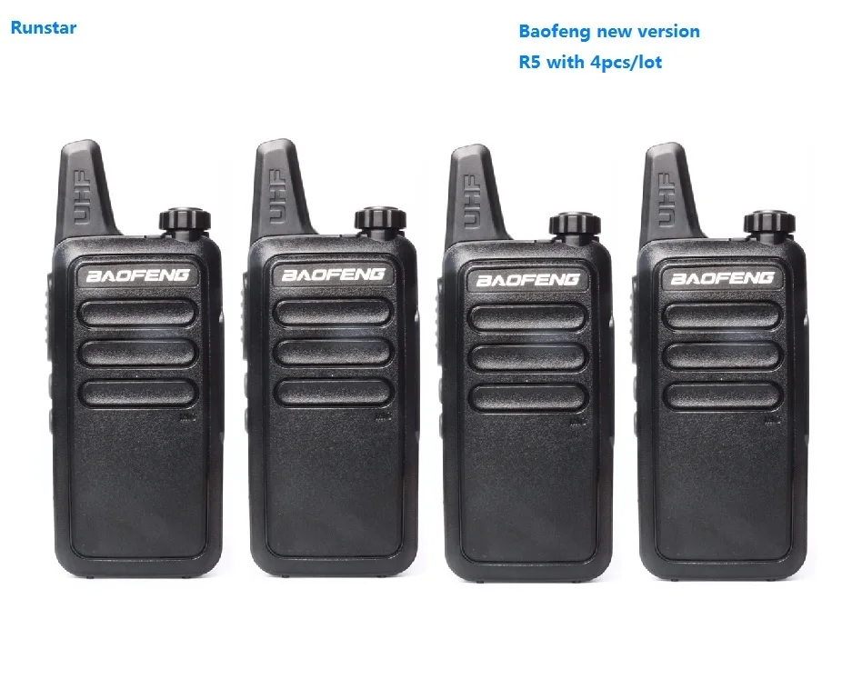 

4pcs 2018 new vwerion BF-R5 baofeng R5 two way radio portable radio walkie talkie walkie CB Radio station Communicator ham radio