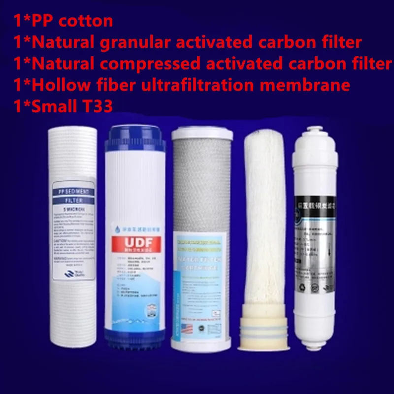 

5 Stages Ultrafiltration Water Purifier Filter 10 Inch General Filter Element PPF,UDF,CTO,Ultrafiltration membrane,Carbon Filter